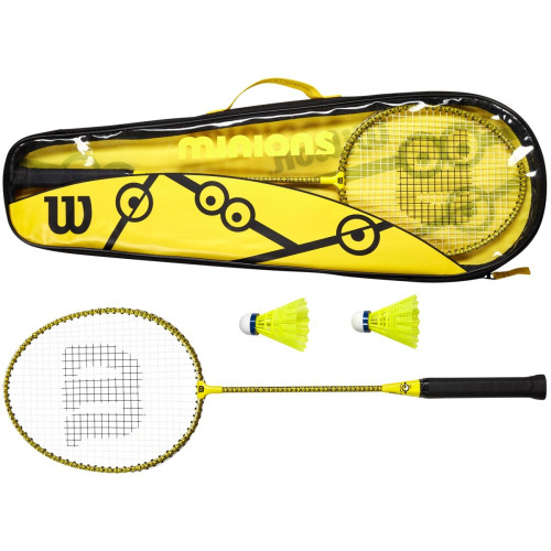 SET RAQUETAS DE BÁDMINTON  MINIONS 